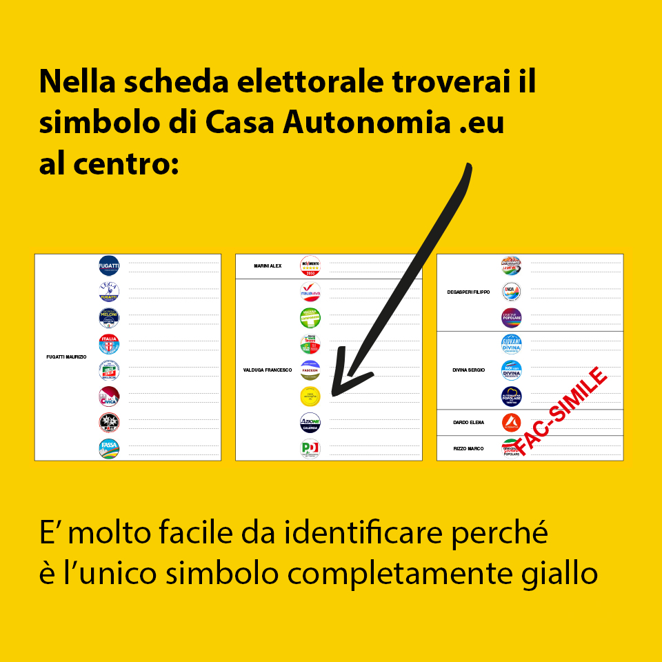 Come si vota? La scheda