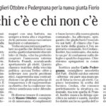 dall'ex sindaco Betta ai consiglieri Ottobre e Pedergnana per la nuova giunta Fiorio